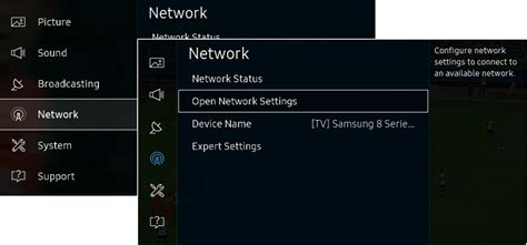 nic card samsung smart tv|Set up a network connection on your Samsung Smart TV.